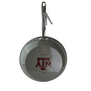 Texas A&M College Kitchen Sizzle n' Score Porcelain Enamel 12.25" Skillet New